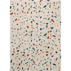 Krémový pratelný ručně tkaný bavlněný koberec 140x200 cm Terrazzo Marble – Lorena Canals