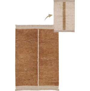 Bavlněný koberec v béžovo-cihlové barvě 140x200 cm Duetto Toffee – Lorena Canals