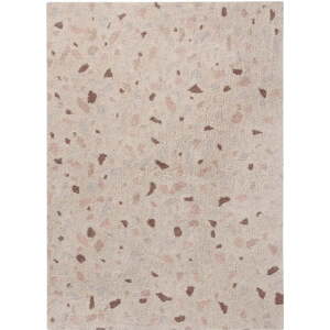Světle růžový pratelný ručně tkaný bavlněný koberec 140x200 cm Terrazzo Moonstone – Lorena Canals