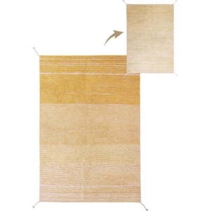 Okrově žlutý bavlněný koberec 120x160 cm Twin Amber – Lorena Canals