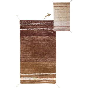 Bavlněný koberec v cihlové barvě 80x140 cm Twin Toffee – Lorena Canals