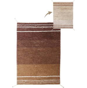 Bavlněný koberec v cihlové barvě 120x160 cm Twin Toffee – Lorena Canals