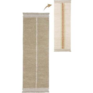 Béžový bavlněný běhoun 80x230 cm Duetto Sage – Lorena Canals