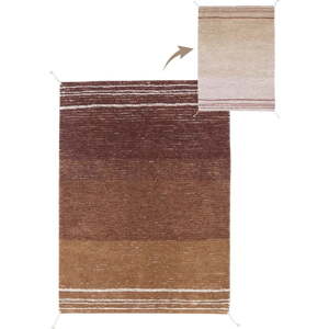 Bavlněný koberec v cihlové barvě 170x240 cm Twin Toffee – Lorena Canals