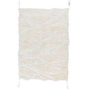 Bílý pratelný ručně tkaný vlněný koberec 170x240 cm Enkang Ivory – Lorena Canals