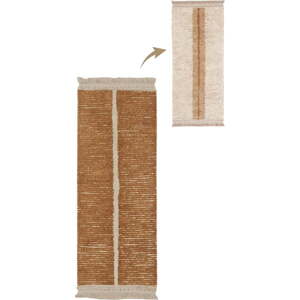 Bavlněný běhoun v béžovo-cihlové barvě 80x230 cm Duetto Toffee – Lorena Canals