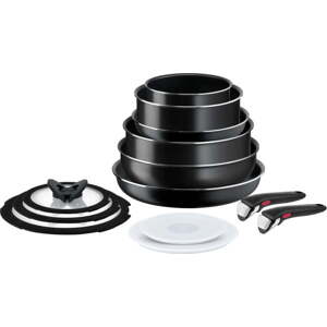 Hliníková sada nádobí 13 ks INGENIO EASY COOK & CLEAN BLACK L1549023 – Tefal
