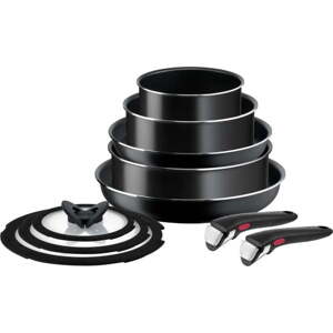 Hliníková sada nádobí 10 ks INGENIO EASY COOK & CLEAN BLAC L1549042 – Tefal