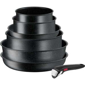 Hliníková sada nádobí 7 ks INGENIO Black stone L3998702 – Tefal
