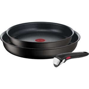Hliníkové pánve s nepřilnavým povrchem v sadě 2 ks ø 28 cm INGENIO Eco Resis L3979102 – Tefal
