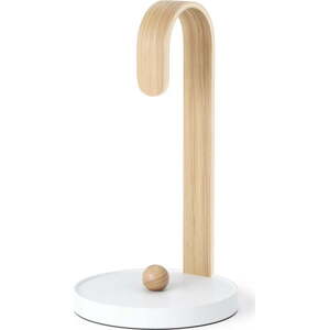 Bílý dřevěný stojan na papírové utěrky ø 17 cm Bellwood – Umbra