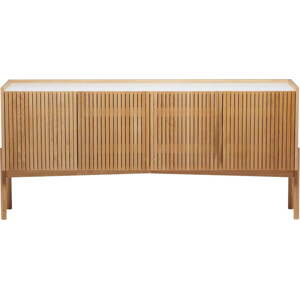 Nízká komoda v dekoru dubu v přírodní barvě 177x42 cm Bottrup – Woodman