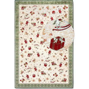 Zelený koberec s vánočním motivem s příměsí bavlny 160x230 cm Toy's Delight Green Christmas – Villeroy&Boch