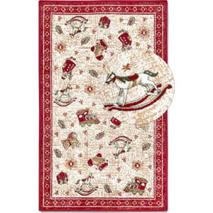 Červený koberec s vánočním motivem s příměsí bavlny 50x80 cm Toy's Delight Red Christmas – Villeroy&Boch