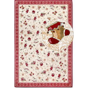 Červený koberec s vánočním motivem s příměsí bavlny 160x230 cm Toy's Delight Red Christmas – Villeroy&Boch