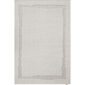 Světle šedý vlněný koberec 133x190 cm Morphic Rocca – Agnella