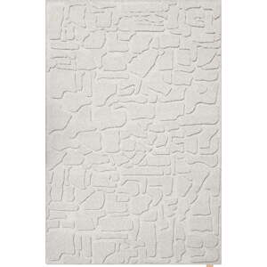 Světle šedý vlněný koberec 133x190 cm Morphic Dunes – Agnella