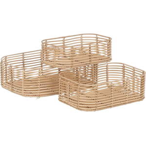 Košíky z proutí v sadě 3 ks 40x30x13 cm – Ixia