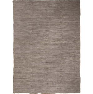 Hnědý oboustranný koberec s příměsí vlny 200x300 cm – Ixia