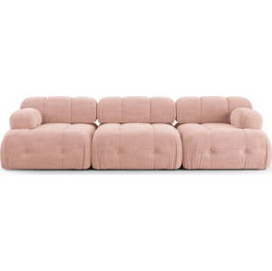 Světle růžová pohovka 288 cm Ferento – Cosmopolitan Design