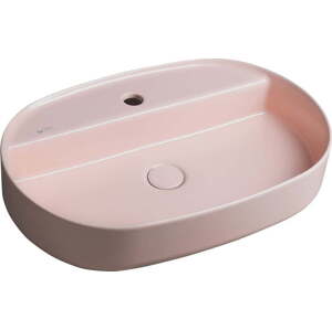 Růžové keramické umyvadlo 60x40 cm Infinity Oval – Sapho