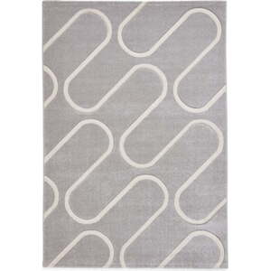 Šedý koberec 120x170 cm Linear Curve – Catherine Lansfield