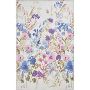 Fialový pratelný koberec 152x230 cm Country Floral – Catherine Lansfield