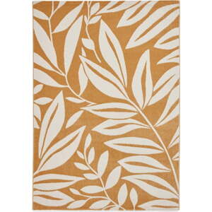 Okrově žlutý koberec 80x150 cm Sorral Leaves – Catherine Lansfield