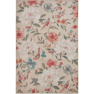 Béžový pratelný koberec 122x170 cm Pipa Floral – Catherine Lansfield
