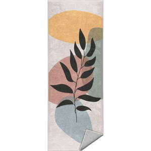 Krémový pratelný běhoun 80x200 cm Illustrated Autumn – Mila Home