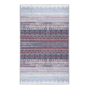 Fialovo-šedý pratelný koberec 80x150 cm Vintage Stripe – Mila Home