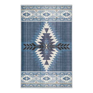 Modrý pratelný koberec 80x150 cm Ethnic Geo – Mila Home