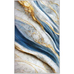 Modrý pratelný koberec 80x150 cm Golden Spill – Mila Home