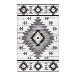 Světle šedý pratelný koberec 80x150 cm Ethnic Geo – Mila Home