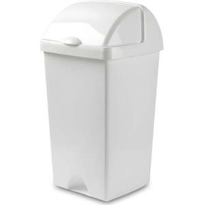 Bílý plastový odpadkový koš 50 l – Addis