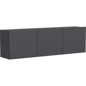Antracitový TV stolek 150x44x31 cm White – Kalune Design