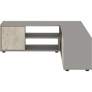 Šedý TV stolek 125x40x120 cm Rosa – Kalune Design