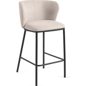 Béžová barová židle (výška sedáku 65 cm) Ciselia – Kave Home