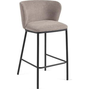 Světle hnědá barová židle (výška sedáku 65 cm) Ciselia – Kave Home