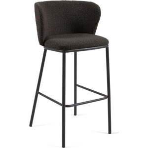 Černá barová židle (výška sedáku 75 cm) Ciselia – Kave Home