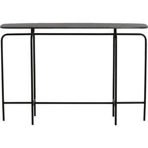 Černý kovový konzolový stolek 30x120 cm Zapala – Light & Living