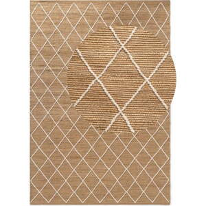 Ručně tkaný jutový koberec v přírodní barvě 80x150 cm Kunu – Hanse Home