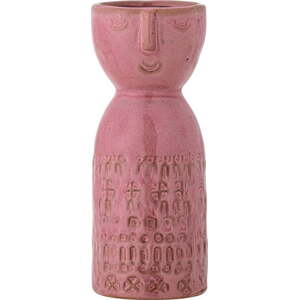 Růžová ručně vyrobená váza z kameniny (výška 14,5 cm) Embla – Bloomingville