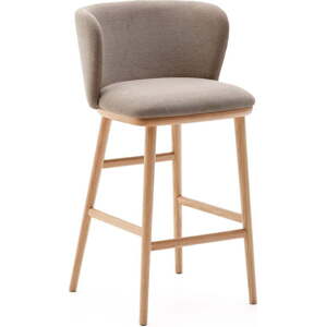 Světle hnědá barová židle (výška sedáku 65 cm) Ciselia – Kave Home