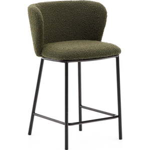 Zelená barová židle (výška sedáku 65 cm) Ciselia – Kave Home