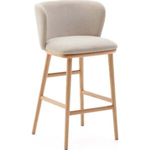 Béžová barová židle (výška sedáku 65 cm) Ciselia – Kave Home