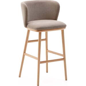 Světle hnědá barová židle (výška sedáku 75,5 cm) Ciselia – Kave Home