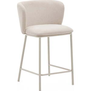 Béžová barová židle (výška sedáku 65 cm) Ciselia – Kave Home
