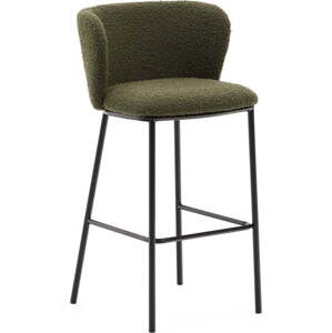 Zelená barová židle (výška sedáku 75 cm) Ciselia – Kave Home