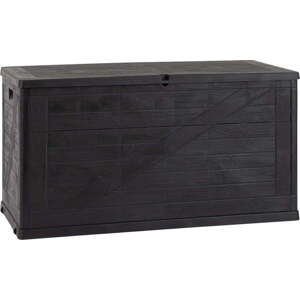 Antracitový zahradní úložný box Wood – Toomax
